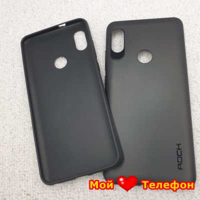 Чехол силиконовый для Xiaomi Redmi Note 5/5Pro черный (Rock)