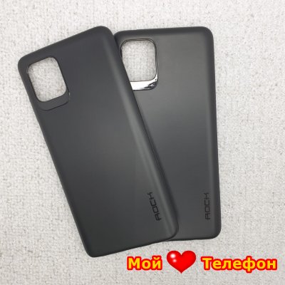 Чехол силиконовый для Samsung Note10 Lite/A81 черный (Rock)
