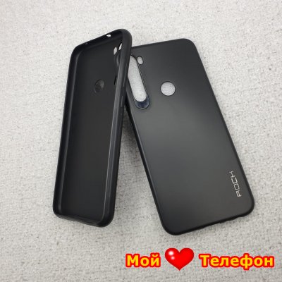 Чехол силиконовый для Xiaomi Redmi Note 8T черный (Rock)