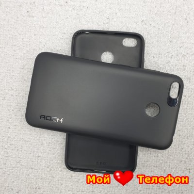 Чехол силиконовый для Xiaomi Redmi 4X черный (Rock)