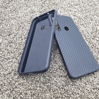Чехол силиконовый для Xiaomi Redmi Note 8 Карбон (черный)