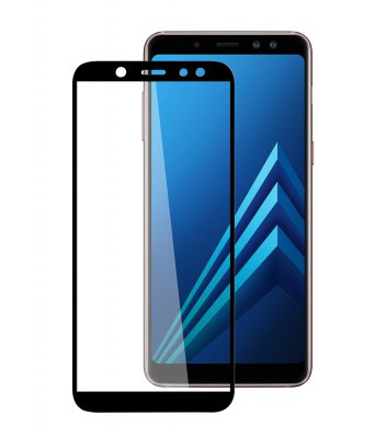 Защитное стекло Samsung A6 (2018) 3D Черное