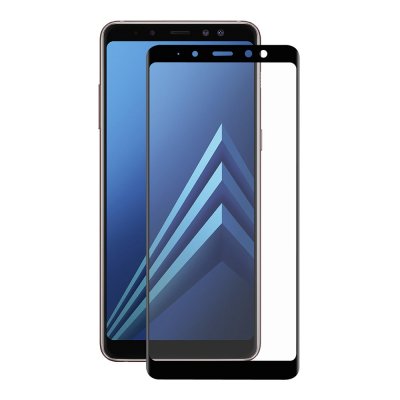 Защитное стекло Samsung A8 (2018) 5D Черное