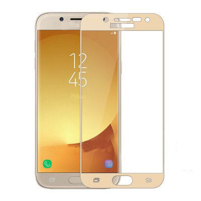 Защитное стекло Samsung J3 (2017)/SM-J330F 3D Золотое