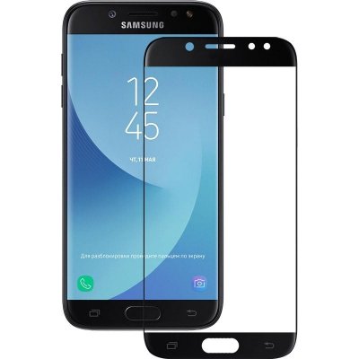Защитное стекло Samsung J7 (2017)/J730 3D Черное