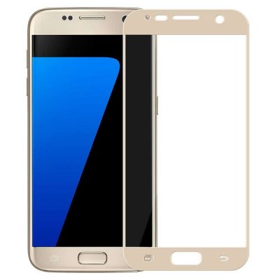 Защитное стекло Samsung S6/S7 3D Золотое