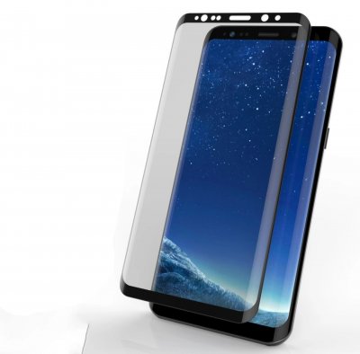 Защитное стекло Samsung S8/S9 5D полное покрытие (черное)