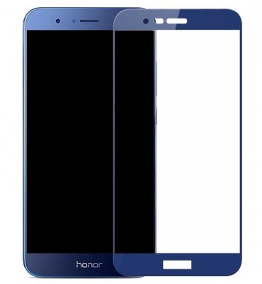 Защитное стекло Huawei Honor 8 3D Синие