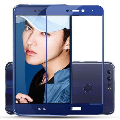 Защитное стекло Huawei P8/P9 Lite (2017)/GR3 (2017)/Nova Lite/Honor 8 Lite 3D Синие
