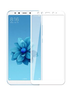 Защитное стекло  Xiaomi Mi A2/6X 3D Белое