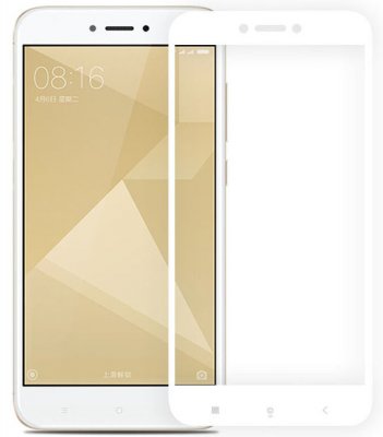 Защитное стекло Xiaomi Redmi 4X 3D Белое