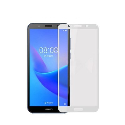 Защитное стекло Huawei Y5 (2018)/Y5p/Honor 7A/7S/9S 3D Белое