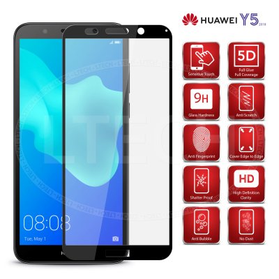 Защитное стекло Huawei Y5 (2018)/Y5p/Honor 7A/7S/9S 3D Черное