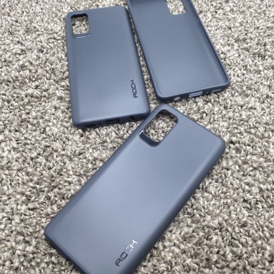 Чехол силиконовый для Samsung A41 черный (Rock)
