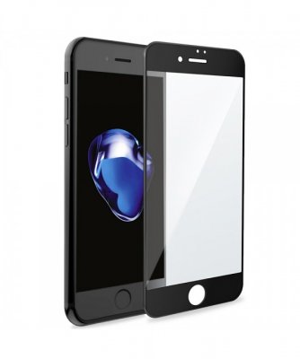Защитное стекло iPhone 7/8 Plus 3D Черное (без упаковки)