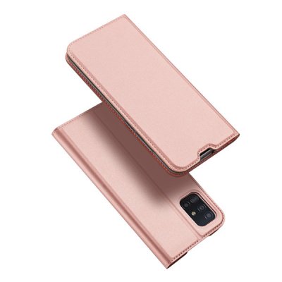 Чехол-книжка для Samsung A51 DUX DUCIS (розовый)
