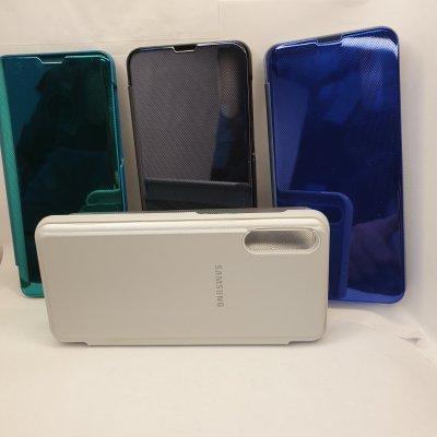 Чехол Clear View Samsung A50/A30S/A50S Серый