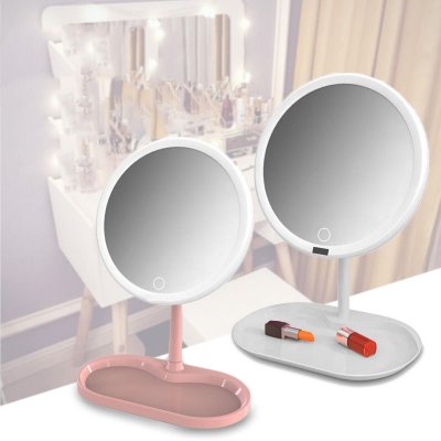 Зеркало настольное косметическое с подсветкой USB-зарядка