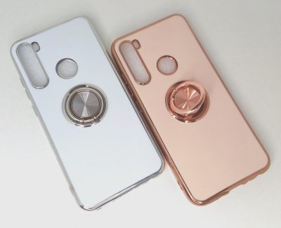 Чехол силиконовый Xiaomi Redmi Note 8 с кольцом окантовкой