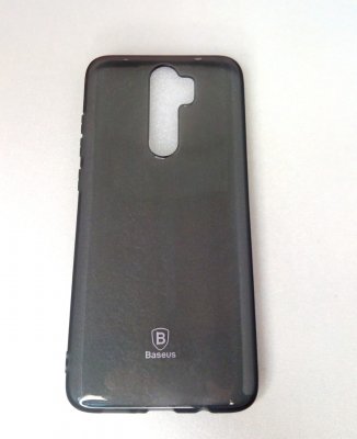 Чехол силикон Xiaomi Redmi Note 8 Pro Baseus Темно прозрачный