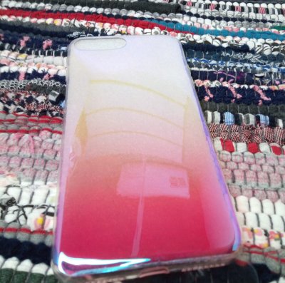 Чехол силикон iPhone 7/8+ играющий цвет Розовый