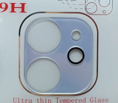 Защитное стекло на камеру для iPhone 11 (белый)