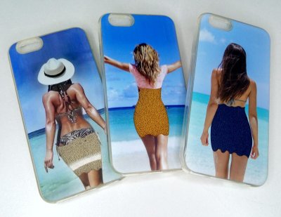 Чехол  iPhone 6/6s TPU Девушка на пляже