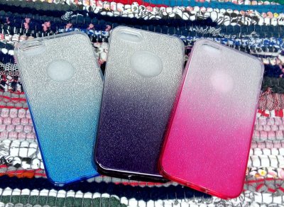 Чехол силикон iPhone 5/5s Блестящий разноцвет