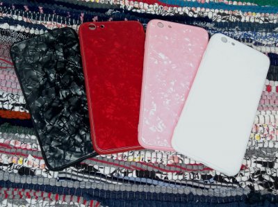 Чехол пластик iPhone 6/6s+ Мрамор цветной