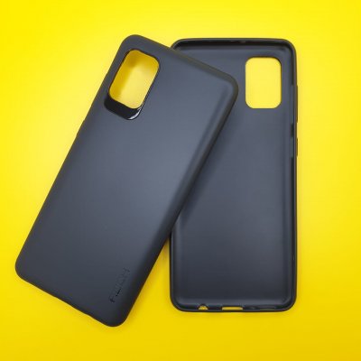 Чехол силиконовый для Samsung A31 черный (Rock)