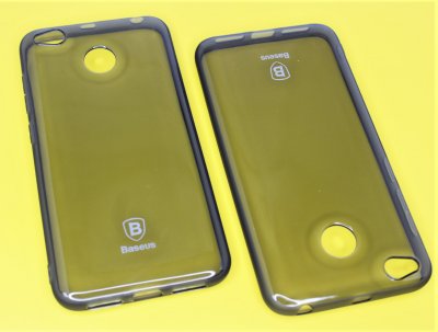 Чехол силикон Xiaomi Redmi 4X Baseus Темно прозрачный
