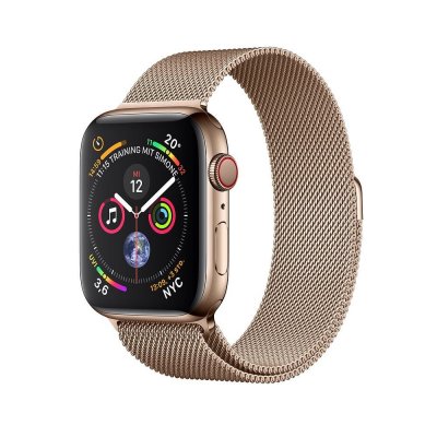 Ремешок для Apple watch 38-40mm Milanese loop (Металл) Золотой