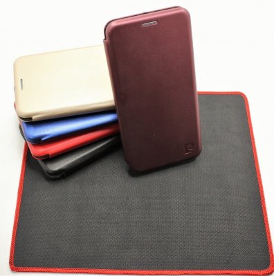 Чехол книжка Samsung S20 Plus бордовая Fashion Case