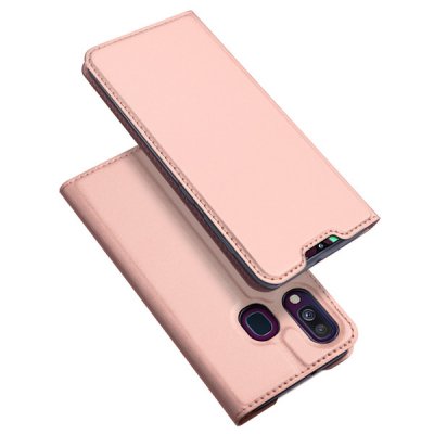 Чехол Samsung  A40/2019 Книжка Розовая DUX DUCIS