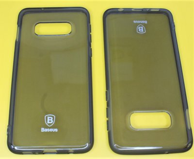 Чехол силикон Samsung S10E Baseus Темно прозрачный
