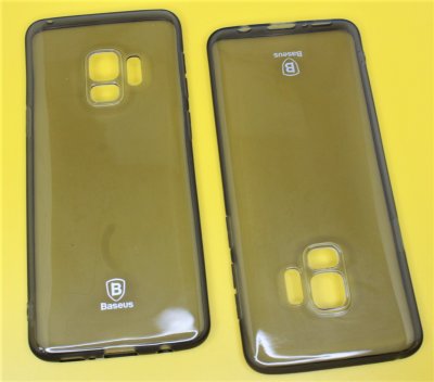 Чехол силикон Samsung S9 Baseus Темно прозрачный