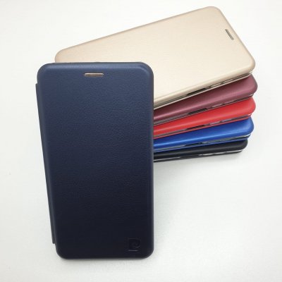 Чехол-книжка для Xiaomi Redmi Note 9S/9 Pro/9 Pro Max (темно-синяя) Fashion Case