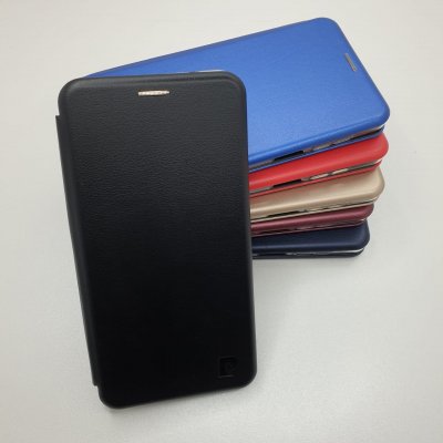 Чехол-книжка для Xiaomi Redmi Note 9S/9 Pro/9 Pro Max (черная) Fashion Case