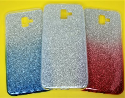 Чехол силикон Samsung J6 Plus 2018 Блестящая разноцвет