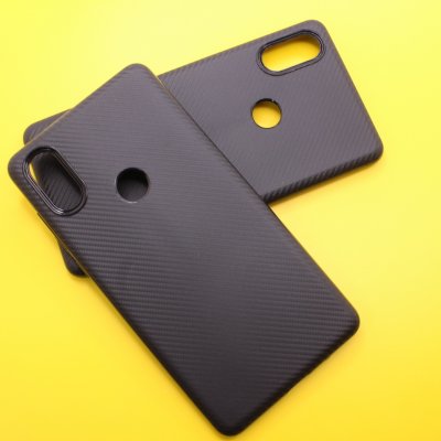 Чехол силикон Xiaomi Redmi S2 Карбон (черный)