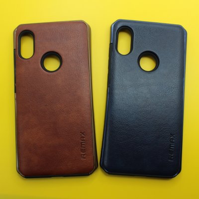Чехол пластик Xiaomi Redmi Note 6 PRO тонкая кожа REMAX