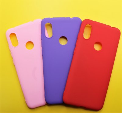 Чехол силикон Xiaomi Redmi Note 6 PRO Матовый разноцвет