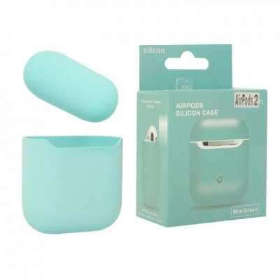 Чехол AirPods 2 Silicone Mint green