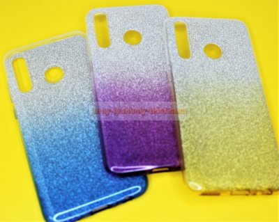 Чехол силикон Samsung M30 Блестящий разноцвет