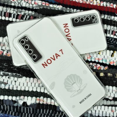 Прозрачный противоударный силиконовый чехол для Huawei Nova 7 с усиленными углами
