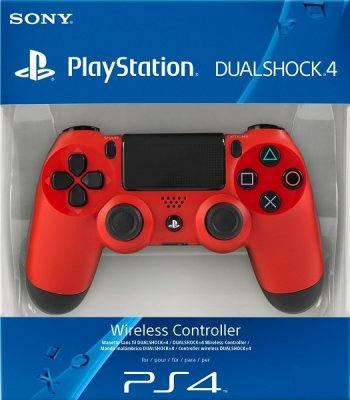 Джойстик PS4 DualShock беспроводной AA красный
