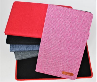 Чехол Samsung Tab A (2020)/T307U (8.4 дюймов) книжка джинс Розовая Fashion