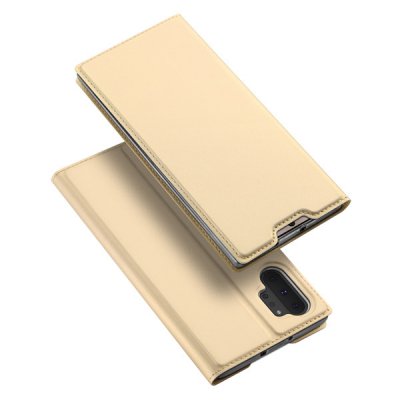 Чехол Samsung Note 10 Plus Книжка Золотая DUX DUCIS