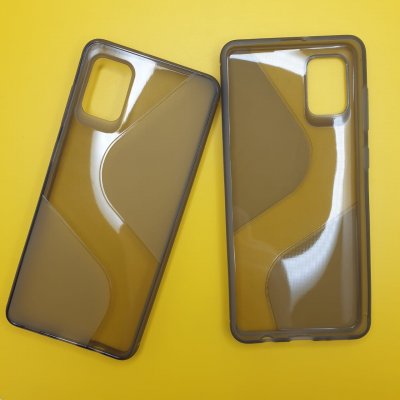 Чехол силикон Samsung A31 Темно прозрачный S-CASE