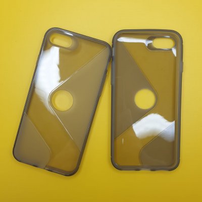 Чехол силикон iPhone SE 1/SE 2 (2020) Темно прозрачный S-CASE